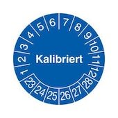 Prüfplakette, kalibriert, Aufkleber, Ø 15mm, Jahresfarbe 2023-blau