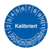 Prüfplakette, kalibriert, Aufkleber, Ø 30mm, Jahresfarbe 2023-blau