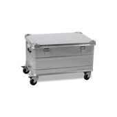 Alu-Transportkiste,HxLxB 340x685x490mm,93l,Wände geschlossen m. Sicken