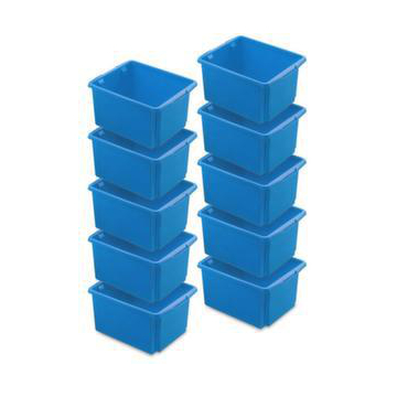 Drehstapelbehälter-Set, 10-tlg., HxLxB 245x455x360mm, 32l, PP, blau