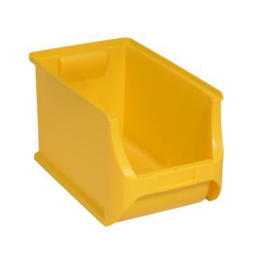 Sichtlagerkasten, HxBxT 200x205x355mm, PP, gelb
