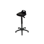 Stehhilfe, PU-Schaum-Sitz schwarz, Sitz H 570-820mm, Gestell schwarz