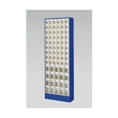 Magazinschrank mit Klappkästen, HxBxT 1820x634x200mm, Korpus RAL5010
