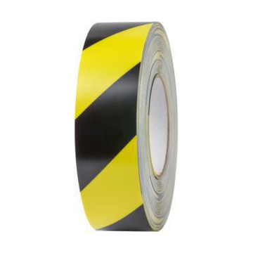 Bodenmarkierungsband,PVC,gelb/schwarz,Band LxB 33mx50mm