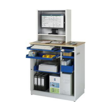 PC-Schrank, HxBxT 1810x1030x660mm, Monitorfach, Tastatur-/Mausablage