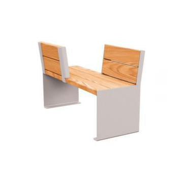 Sitzbank, B 1200mm, 3 Latten, Holz-Sitz Mahagoni, Sitz H 450mm