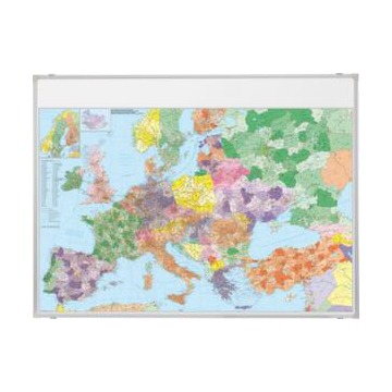 Europakarte, HxB 980x1380mm, Maßstab 1:3.600.000, pinnbar, m. Raster