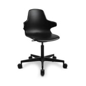 Bürodrehstuhl, 3D-Technologie, m. Armlehnen, Sitz Kunststoff schwarz