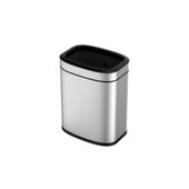 Edelstahl-Abfallbehälter,20l,HxBxT 430x355x225mm,Innenbehälter Kunststoff