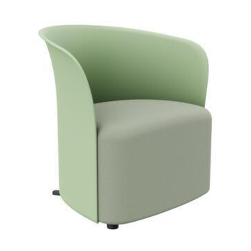Sessel, 1-Sitzer, Bezug Polyester, Rücken PP grün, HxBxT 690x730x635mm