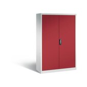 Universalschrank, HxBxT 1950x1200x500mm, Korpus RAL7035, Front RAL3003