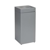 Abfallbehälter, selbstlöschend, 40l, HxBxT 760x350x350mm, Kopfteil grau