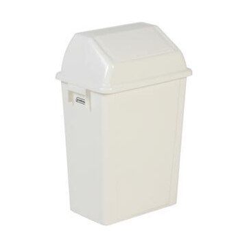 Abfallbehälter, 40l, HxBxT 600x395x276mm, Wandmontage, Korpus PP weiß