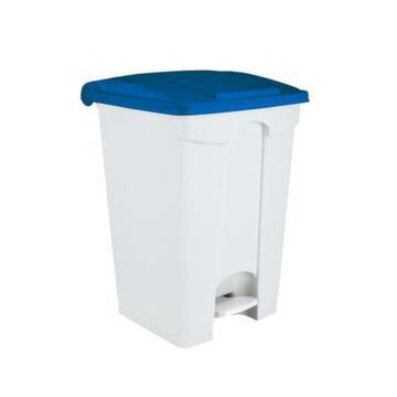Contitop, Abfallbehälter mit Pedal 45L weiß/blau/VE:3