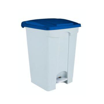 Contitop, Abfallbehälter mit Pedal 70L weiß/blau