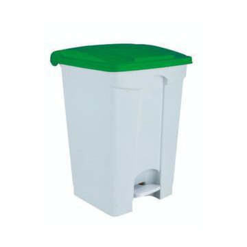 Contitop, Abfallbehälter mit Pedal 70L weiß/grün/VE:3