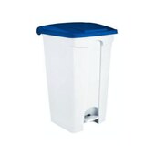 Contitop, Abfallbehälter mit Pedal 90L weiß/blau