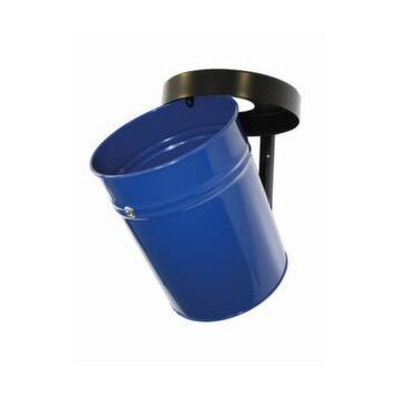 Abfallbehälter, selbstlöschend, 30l, HxØ 415x344mm, Wandmontage