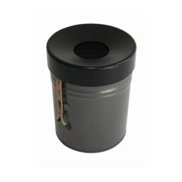 Abfallbehälter, selbstlöschend, 30l, HxØ 415x344mm, Wandmontage
