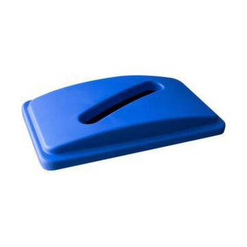 Deckel m. Einwurfschlitz, f. Abfallbehälter 1x90l, Kunststoff, blau