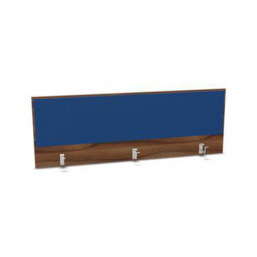Aufsatz-Paneel,f. Schreibtisch,Anbau hinten,NP-Tiepolo Nut,BN6016-blau