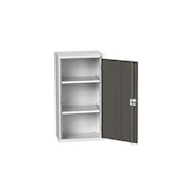 Wandschrank,HxBxT 1000x525x350mm,2xStahlboden,Drehriegelschloss,Sockel