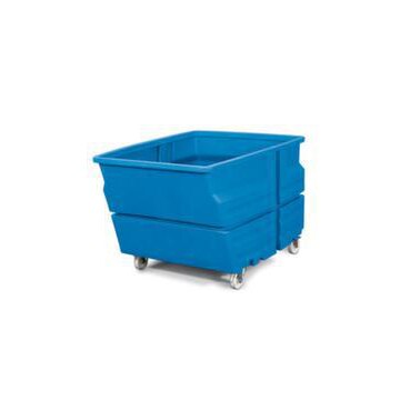 Mehrzweckbehälter,HxLxB 900x1340x1030mm,800l,PE,blau,Wände geschlossen
