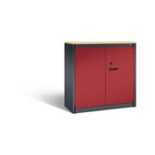 Büro-Sicherheitsschrank,HxBxT 1226x1200x500mm,2 Ebene(n)