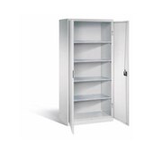 Universalschrank,HxBxT 1950x890x545mm,4xStahlboden,Zylinderschloss,Sockel