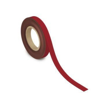 Kennzeichnungsband, magnethaftend, LxB 10m x 20mm, Stärke 1mm, rot