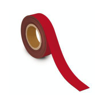Kennzeichnungsband, magnethaftend, LxB 10m x 40mm, Stärke 1mm, rot