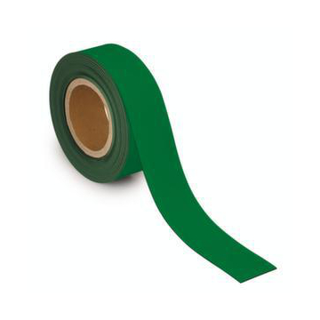 Kennzeichnungsband, magnethaftend, LxB 10m x 50mm, Stärke 1mm, grün