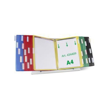 Tisch-Sichttafelsystem, DIN A4, hoch, 40 Tafeln, 5 Farben