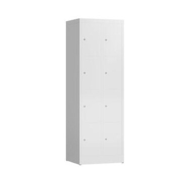 Schließfachschrank, HxBxT 1800x590x500mm, 2x4 Fächer, Zyl.-Schl.