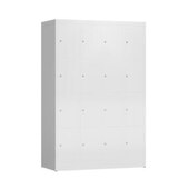 Schließfachschrank, HxBxT 1800x1185x500mm, 4x4 Fächer, Zyl.-Schl.