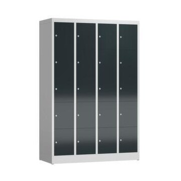 Schließfachschrank, HxBxT 1800x1185x500mm, 4x5 Fächer, Zyl.-Schl.