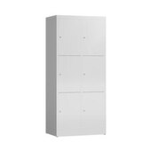 Schließfachschrank, HxBxT 1800x800x500mm, 2x3 Fächer, Zyl.-Schl.