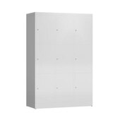 Schließfachschrank, HxBxT 1800x1185x500mm, 3x3 Fächer, Zyl.-Schl.