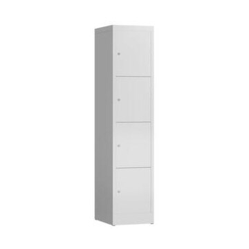 Schließfachschrank, HxBxT 1800x415x500mm, 1x4 Fächer, Zyl.-Schl.