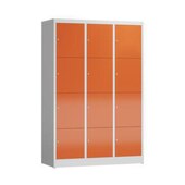 Schließfachschrank, HxBxT 1800x1185x500mm, 3x4 Fächer, Zyl.-Schl.