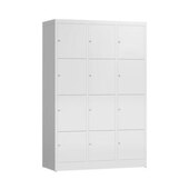 Schließfachschrank, HxBxT 1800x1185x500mm, 3x4 Fächer, Zyl.-Schl.