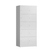 Schließfachschrank, HxBxT 1800x800x500mm, 2x5 Fächer, Zyl.-Schl.