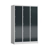 Schließfachschrank, HxBxT 1800x1185x500mm, 3x5 Fächer, Zyl.-Schl.