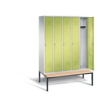 Sitzbankschrank,HxBxT 2090x1480x815mm,Korpus RAL7035,Front RDS1108060