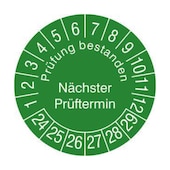 Prüfplakette,Prüfung bestanden/nächster Prüftermin,Prüfzeitraum 24-29