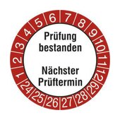 Prüfplakette,Prüfung bestanden/nächster Prüftermin,Prüfzeitraum 24-29