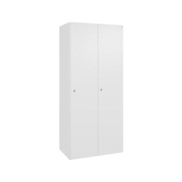 Garderobenschrank,HxBxT 950x800x525mm,2 Abt.,Abt. B 400mm,Zylinderschloss