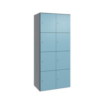 Schließfachschrank,HxBxT 1850x800x525mm,2x4 Fächer,Zylinderschloss