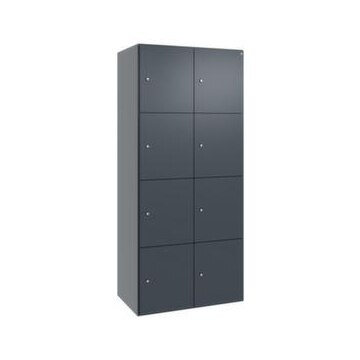 Schließfachschrank,HxBxT 1850x800x525mm,2x4 Fächer,Zylinderschloss