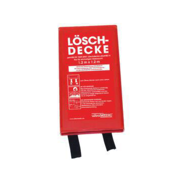 Löschdecke,f. Fettbrände,LxB 1200x1200mm,Glasgewebe,Kunststoffbox